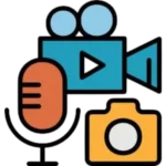 Content creation and video marketing icon